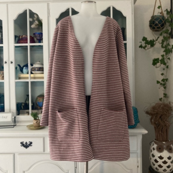 CJ Banks Sweaters - CJ Banks striped Cardigan | 2X